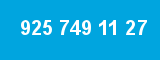 925 749 11 27 925 749 11 27